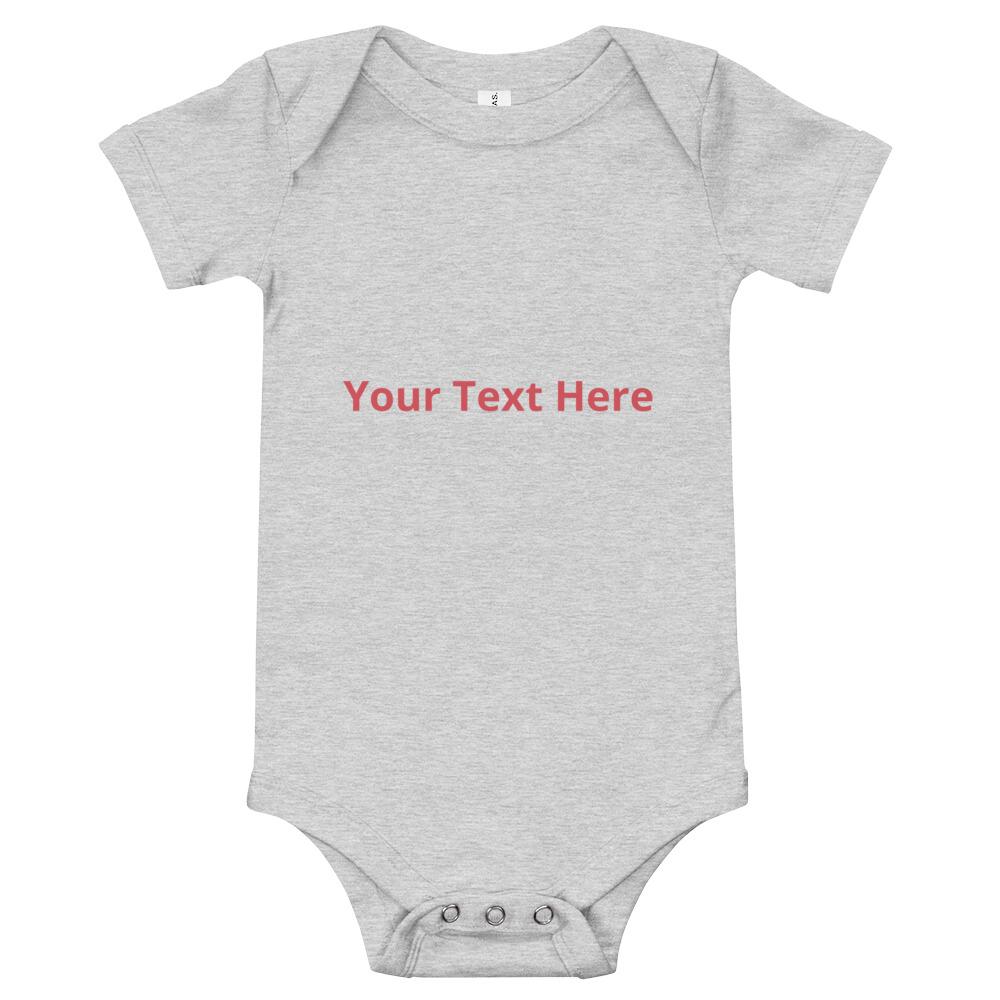 Baby Bodysuit Personalize It Text Only - Pink & Blue Baby Shop - Review