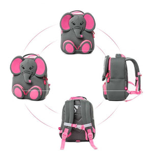 animal elephant backpack bag kids 3D Lightweight Animal Shape School Bag for Kids – Pink & Blue Baby Shop