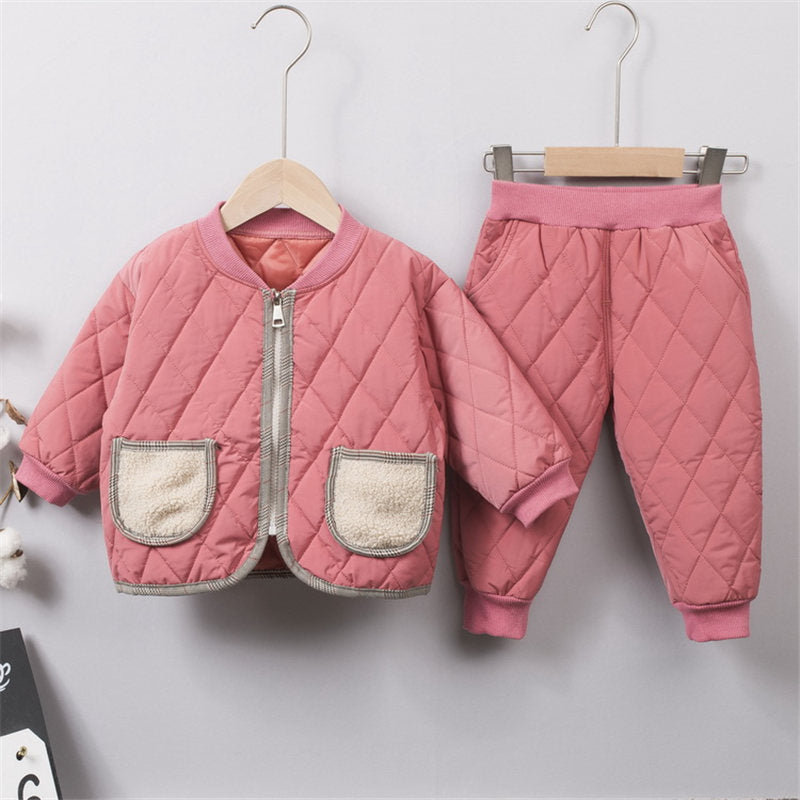 Autumn Winter Unisex 2Pcs Clothing Set for Toddlers & Kids - Pink & Blue Baby Shop - Review