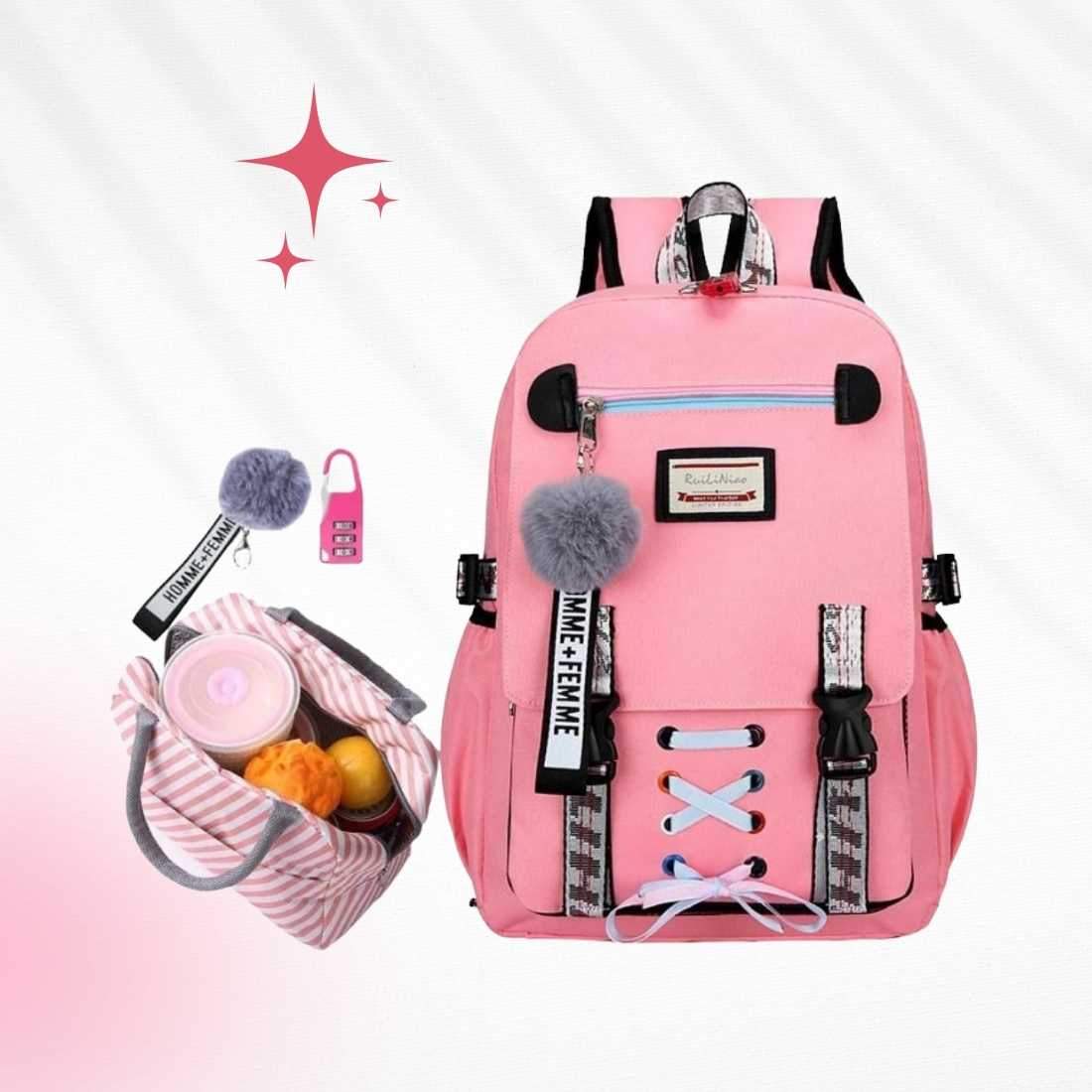 Polkapolka Pink Junior Bags for girls in India - Genie