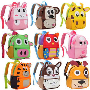 animal kids backpacks Funny Cartoon Animal Kids Backpacks – Pink & Blue Baby Shop
