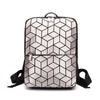 New Geometric Unisex Luxury School Backpack - Pink & Blue Baby Shop - Review