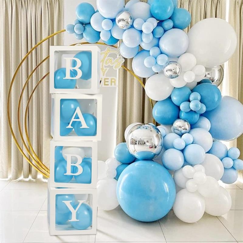 26 Transparent Boxes With Letter For Baby Shower & Birthday Parties - Pink & Blue Baby Shop - Review