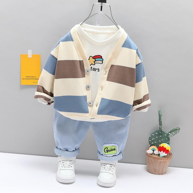 3 Pcs Coat + T-Shirt + Pants Set For Kids - Pink & Blue Baby Shop - Review