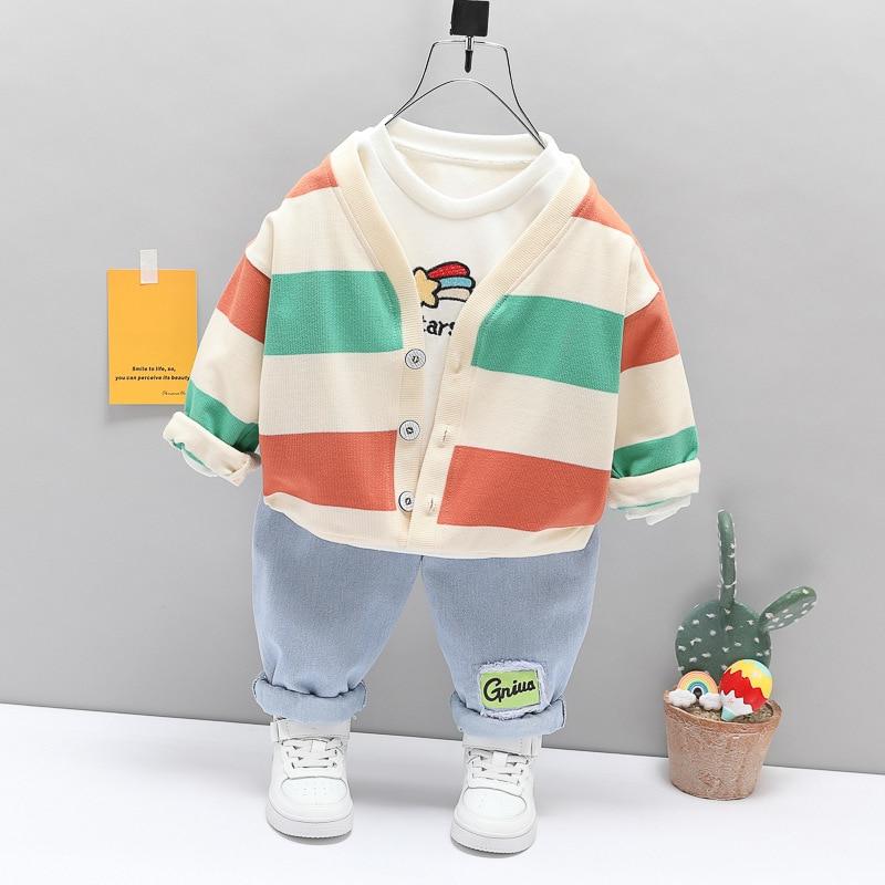 3 Pcs Coat + T-Shirt + Pants Set For Kids - Pink & Blue Baby Shop - Review