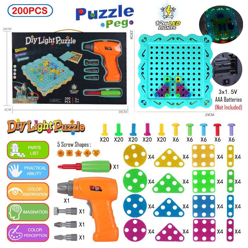 3D Creative Mosaic Puzzle Toys for Children - Pink & Blue Baby Shop - Review