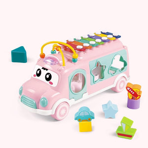 5 in 1 Instrumental Musical Bus For Toddlers - Pink & Blue Baby Shop - Review