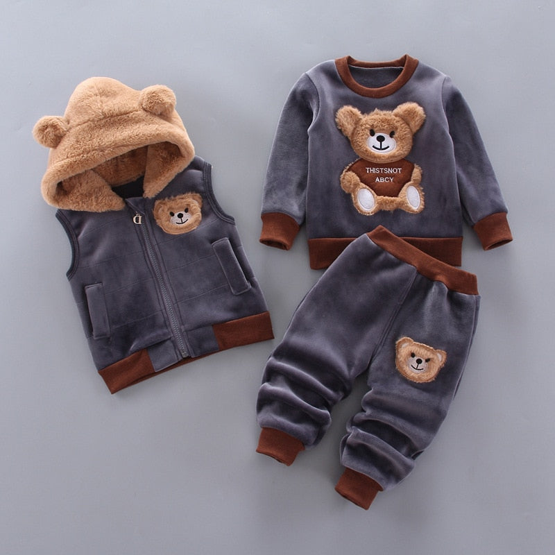 Autumn/Winter Baby and Toddlers Clothing Sets Cute Bear - Pink & Blue Baby Shop - Review