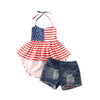 Baby Girl Top Stars & Stripes + Denim Shorts - Pink & Blue Baby Shop - Review