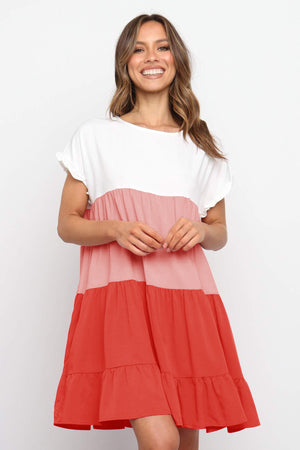 summer colour dresses Summer Color Gradient Maternity Fashion Dresses S / 1