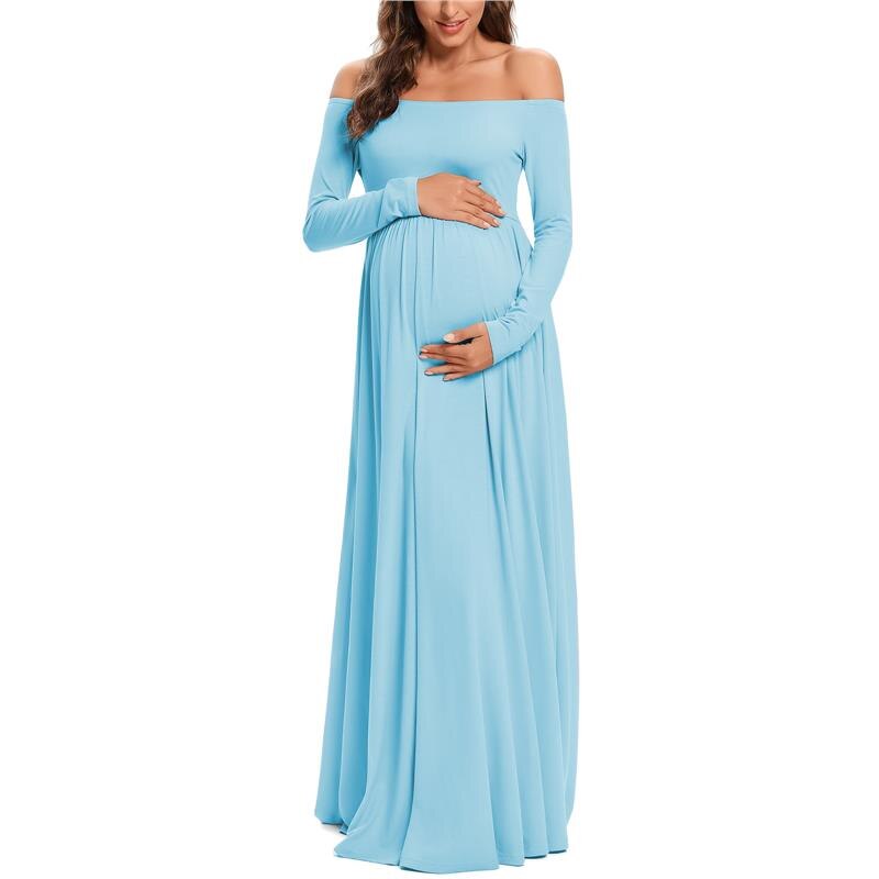 Elegant / Photoshoot Solid Hue Maternity Dresses - Pink & Blue Baby Shop - Review