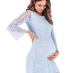 Solid Hue Maternity Photoshoot Lace Dresses - Pink & Blue Baby Shop - Review