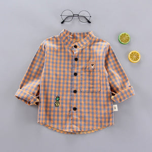 Spring Autumn Long Sleeves Checkered Shirts for 1 to 5 Years Old Boys - Pink & Blue Baby Shop - Review