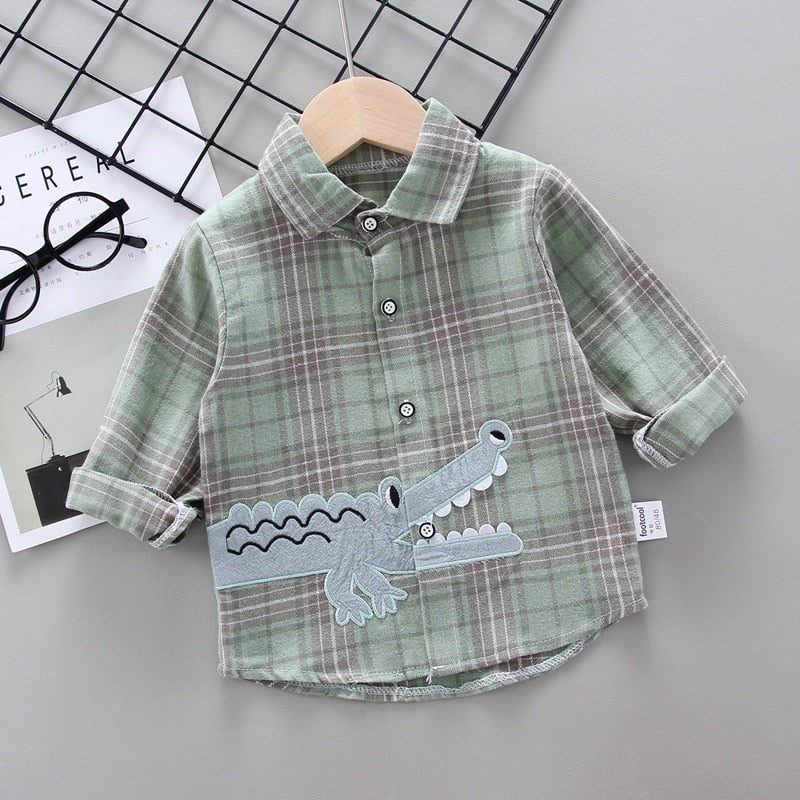 Spring Autumn Long Sleeves Shirts for 1 to 5 Years Old Boys - Pink & Blue Baby Shop - Review