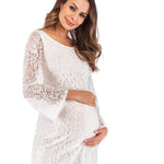 Solid Hue Maternity Photoshoot Lace Dresses - Pink & Blue Baby Shop - Review