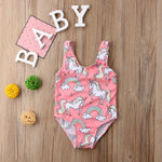 Baby/Toddler Unicorn One-Piece Swimwear - Pink & Blue Baby Shop - Review