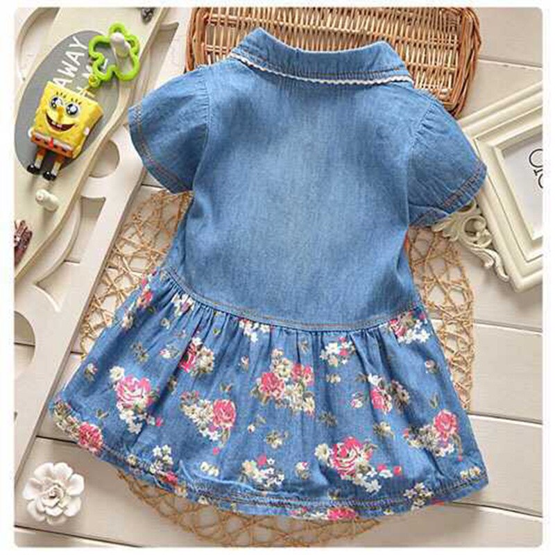 denim dress toddler girl The Silly Sissy Baby, Toddlers & Girls Pre-washed Denim City Girl Dress