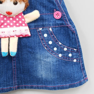 Baby/Toddler Girl Denim Mini Sleeveless Dress - Pink & Blue Baby Shop - Review