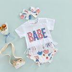 3 Pcs Girl Clothing Set 4th of July - Pink & Blue Baby Shop - Review