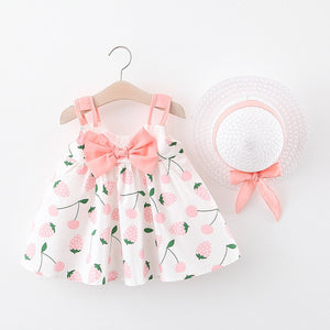 Baby Girl Summer Dress with Strawbery Print - Pink & Blue Baby Shop - Review