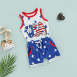 4th of July Baby Boy 2 Pcs Top + Shorts - Pink & Blue Baby Shop - Review
