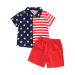 4th of July Baby/Toddler Boy 2 Pcs Top + Shorts - Pink & Blue Baby Shop - Review