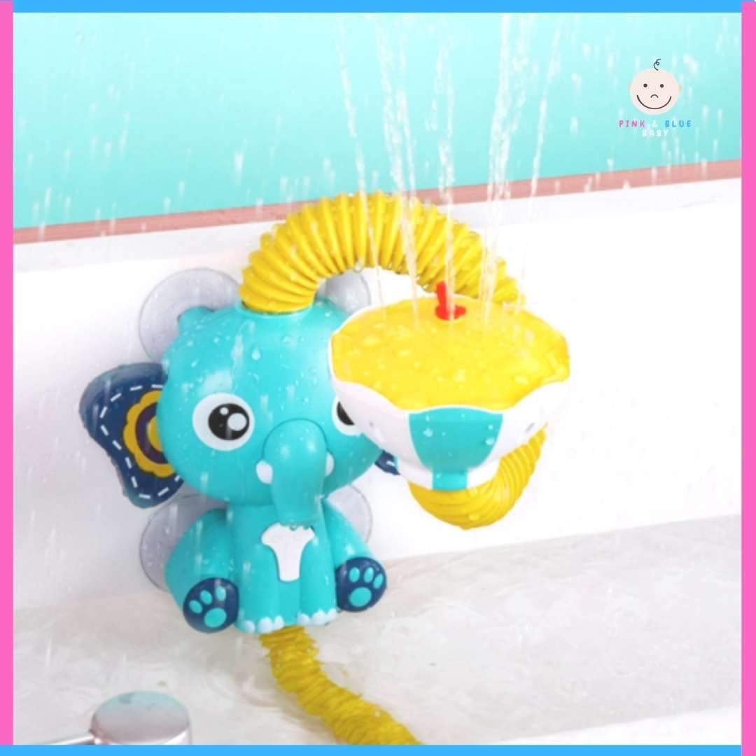 Baby Bath Electric Elephant Water Spray Toy - Pink & Blue Baby Shop - Review