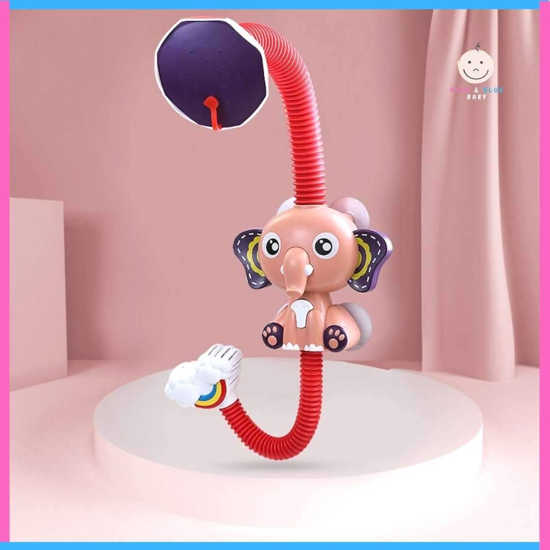 Baby Bath Electric Elephant Water Spray Toy - Pink & Blue Baby Shop - Review