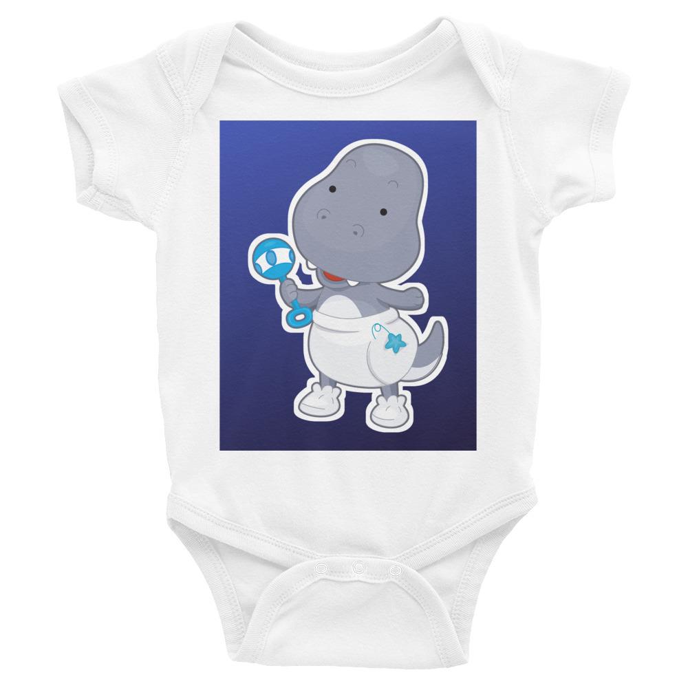 Baby Bodysuit Funny Dinosaur - Pink & Blue Baby Shop - Review