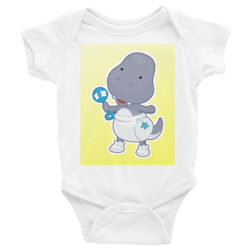 Baby Bodysuit Funny Dinosaur - Pink & Blue Baby Shop - Review