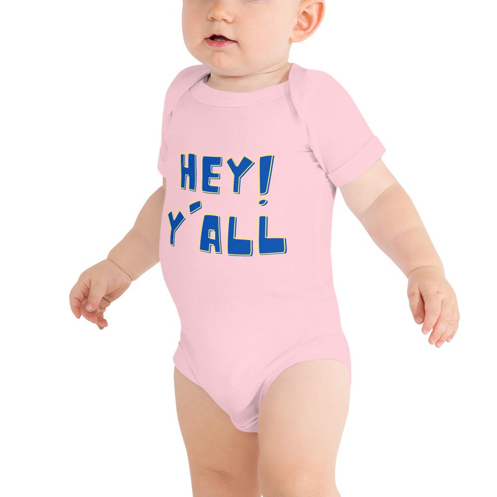 Baby Bodysuit Hey! Y'll - Pink & Blue Baby Shop - Review