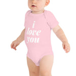 Baby Bodysuit I Love You - Pink & Blue Baby Shop - Review