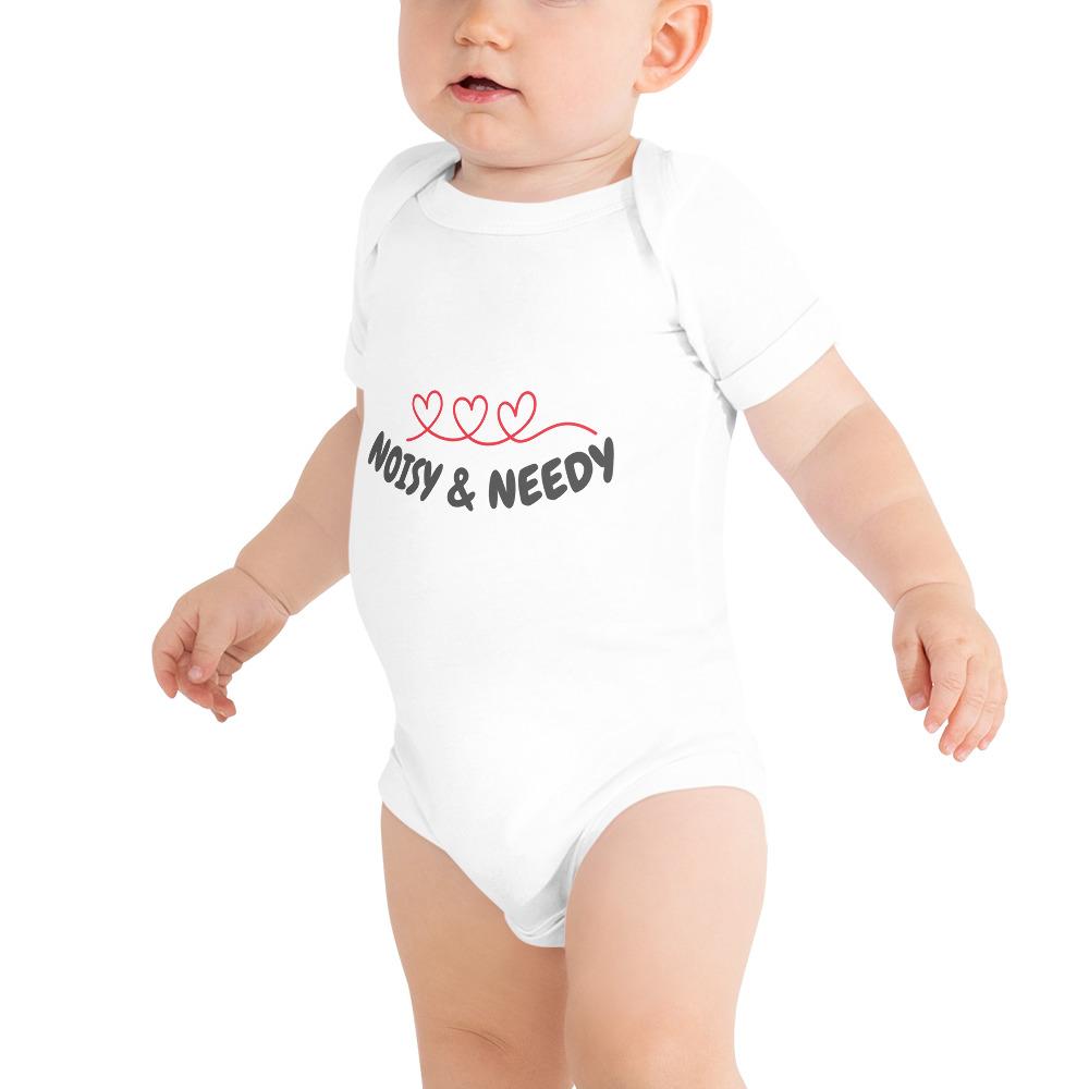 Baby Bodysuit Noisy & Needy Hearth - Pink & Blue Baby Shop - Review