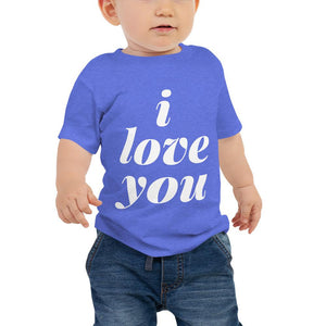 Baby Jersey Short Sleeve Tee - I Love You - Pink & Blue Baby Shop - Review