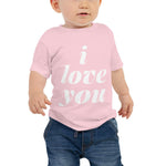 Baby Jersey Short Sleeve Tee - I Love You - Pink & Blue Baby Shop - Review