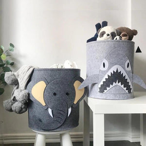 Kids Laundry / Toys' Storage Cartoon Animals Basket - Pink & Blue Baby Shop - Review
