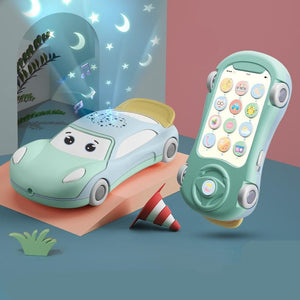 Baby Musical Car Phone Toys with Star Light Projection - Pink & Blue Baby Shop - Review