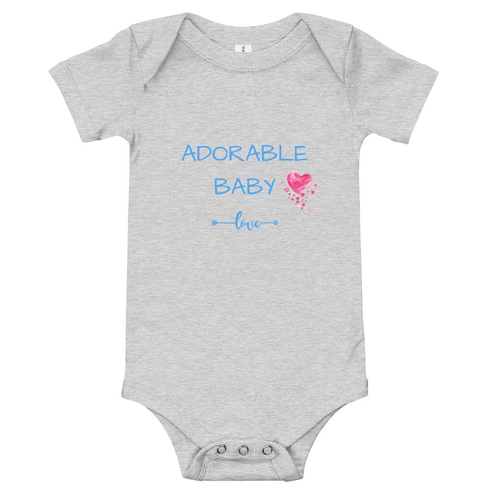 Baby short sleeve one piece - Adorable Baby Bodysuit - Pink & Blue Baby Shop - Review