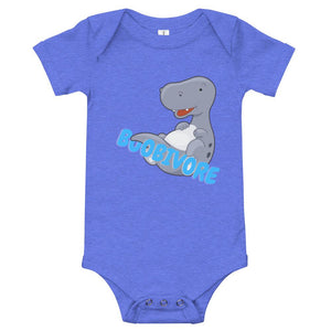 Baby short sleeve one piece Funny Bodysuit: Dinosaur Boobivore - Pink & Blue Baby Shop - Review