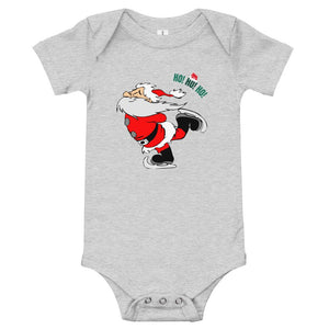 Christmas Baby Short Sleeve One Piece - Santa on Ice Skates - Pink & Blue Baby Shop - Review