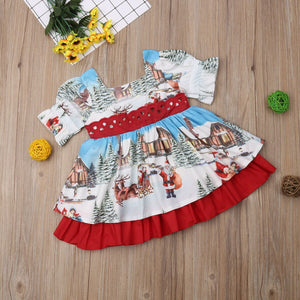 Baby/Kids/Toddler Girls Christmas Dress for Xmas Party Pink & Blue Baby Shop Baby/Kids/Toddler Girls Christmas Dress for Xmas Party Pink & Blue Baby Shop