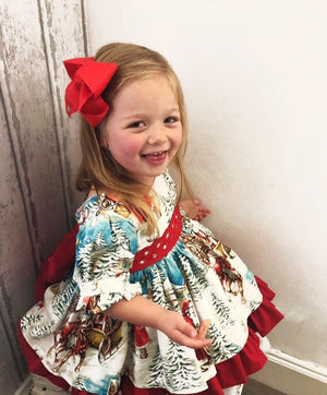 Baby/Kids/Toddler Girls Christmas Dress for Xmas Party Pink & Blue Baby Shop Baby/Kids/Toddler Girls Christmas Dress for Xmas Party Pink & Blue Baby Shop
