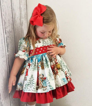 Baby/Kids/Toddler Girls Christmas Dress for Xmas Party Pink & Blue Baby Shop Baby/Kids/Toddler Girls Christmas Dress for Xmas Party Pink & Blue Baby Shop