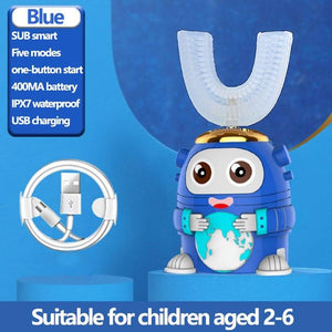 Best Smart 360 Degrees Electric Toothbrush For Kids - Pink & Blue Baby Shop - Review