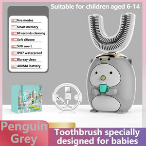 Best Smart 360 Degrees Electric Toothbrush For Kids - Pink & Blue Baby Shop - Review