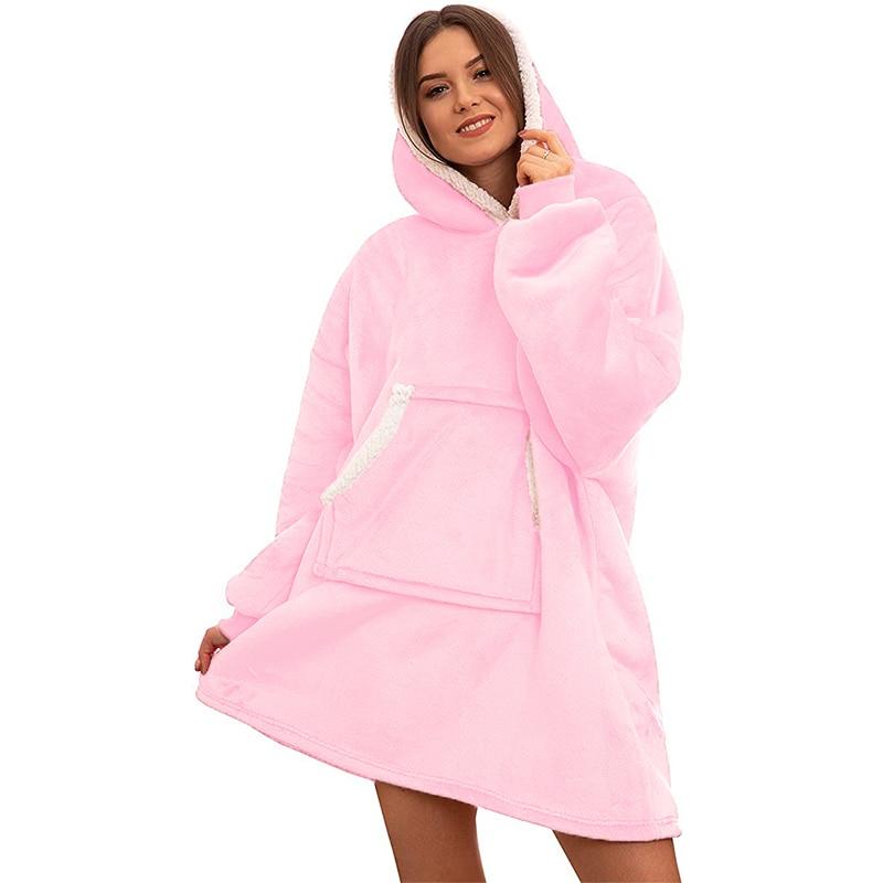 Blanket Oversized Hoodie For Winter - Pink & Blue Baby Shop - Review