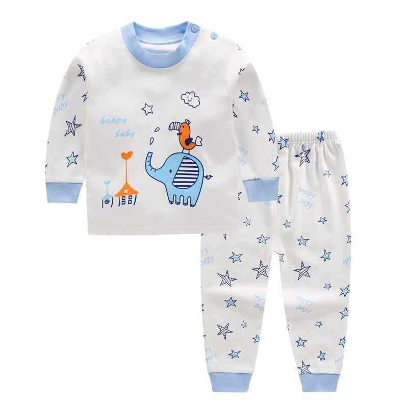Cartoon Elephant Pajama for Toddler & Kids - Pink & Blue Baby Shop - Review