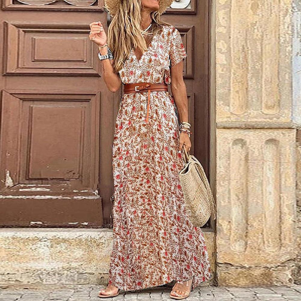 Casual Boho Dress for Women – Pink & Blue Baby Shop