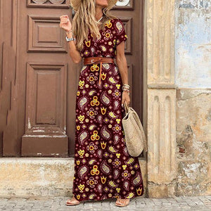 Casual Boho Dress for Women – Pink & Blue Baby Shop