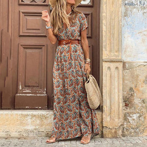 Casual Boho Dress for Women – Pink & Blue Baby Shop